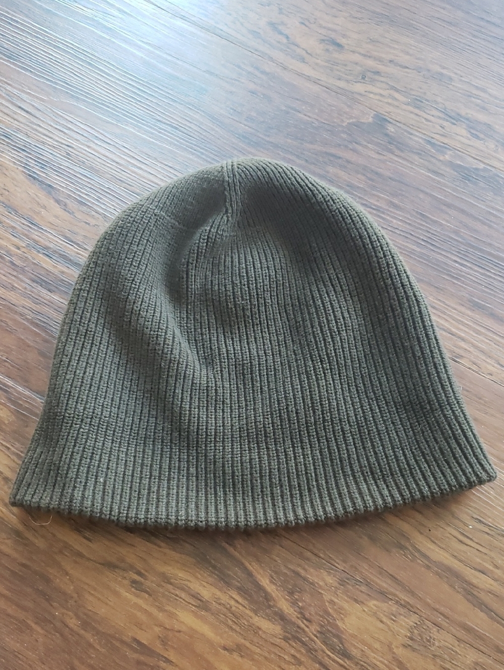 Buck Mason Mens Brown Ribbed Knit Beanie Cotton Cashmere Wool
